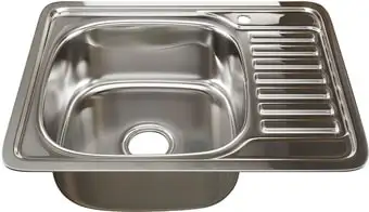 Кухонная мойка Mixline 535617 (левая, полированная, 0.8 мм)