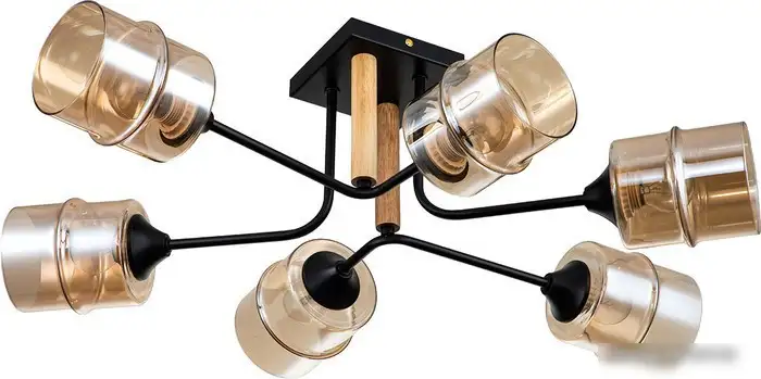 Люстра средней высоты Escada Mondrian 699/6P E27*60W Black – фото товара