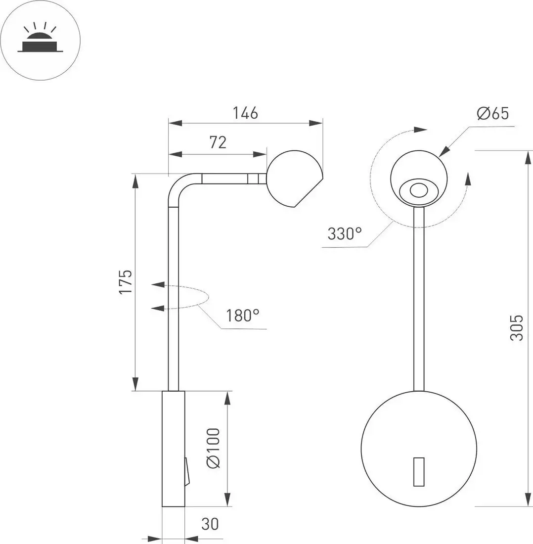 Спот Arlight SP-OTTORI-LONG-WALL-6W Warm3000 WH 30deg 051024 – фото товара