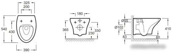 Унитаз Jacob Delafon Nouvelle Vague EDJ102-00 - фото товара