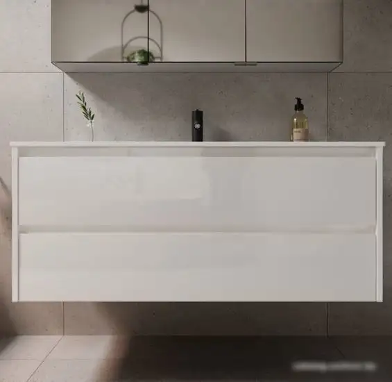 Sancos Тумба под умывальник Libra LB120-1W (белый глянец) – фото товара