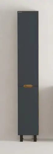 Onika Шкаф-пенал для ванной Айленд 30 403084 (графит/дуб крафт золотой) – изображение в каталоге