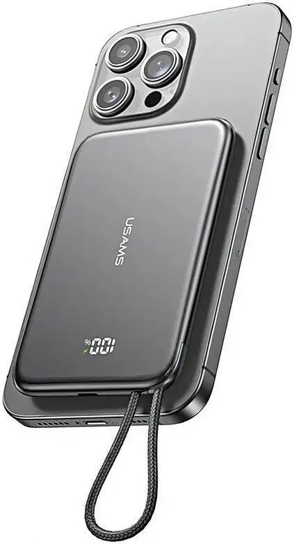 Внешний аккумулятор Usams CD227 5000mAh (темно-серый) – фото товара