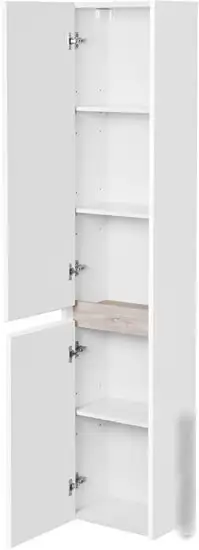 Акватон Шкаф-пенал Нортон 34 1A249403NT01L (левый, белый/дуб эндгрейн) – фото товара