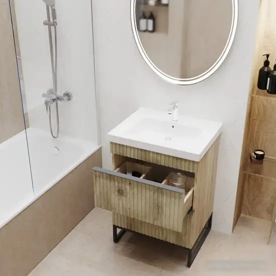 Mixline Тумба под умывальник Окленд 60 551717 (дуб мелфорд) – фото товара