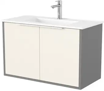 Дабер Тумба под умывальник 018 WeltWasser Deilbach 7517-80 Т18.8W.0.19Б (бежевый/серый/ручка белая) – изображение в каталоге