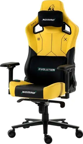 Игровое (геймерское) кресло Evolution Nomad PRO Cyberpunk Bloodhound (черный/желтый) – изображение в каталоге