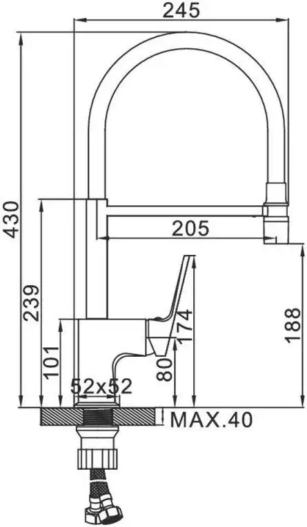 Смеситель Ledeme L4092-2 - фото товара