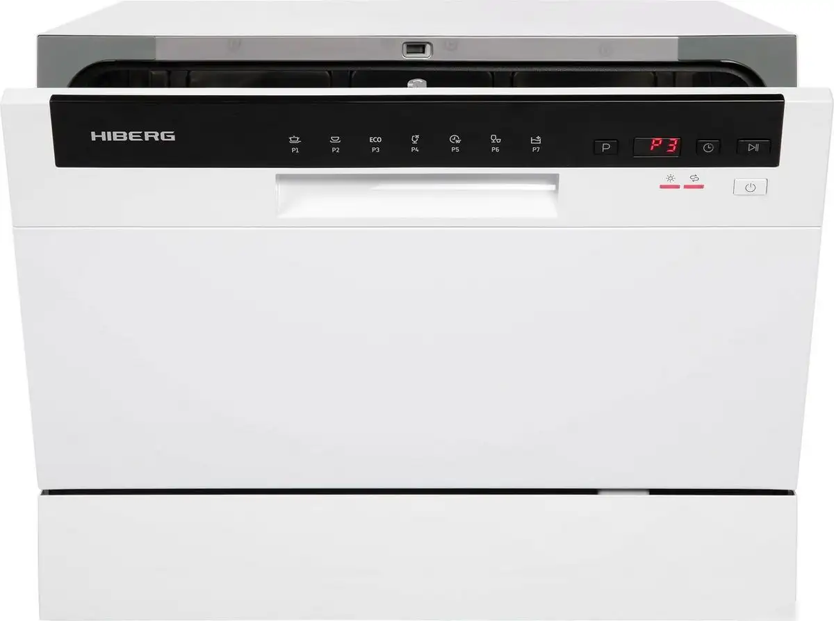 Отдельностоящая посудомоечная машина Hiberg T56 615 W - фото товара