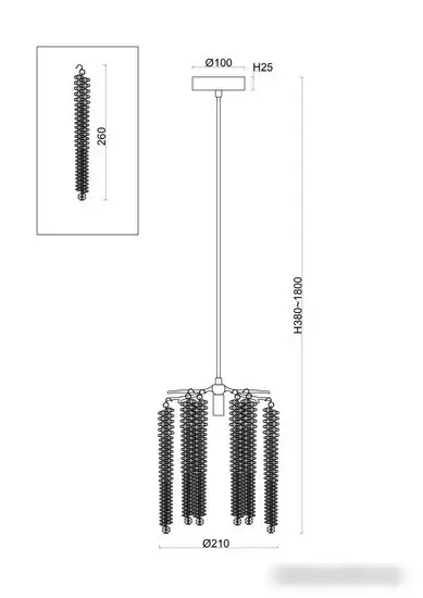 Подвесная люстра Freya Mineral FR1010PL-01G – фото товара