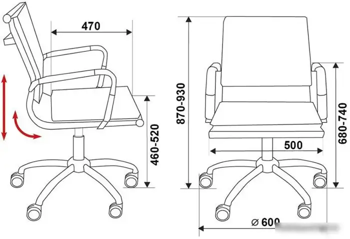 Кресло Бюрократ CH-993-Low/Camel (бежевый) – фото товара