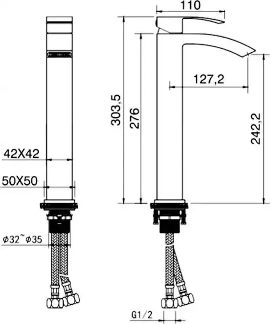 Смеситель Grocenberg GB3007 (хром) - фото товара