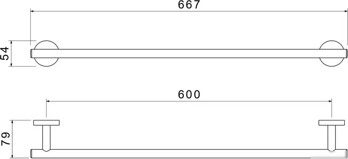 Держатель для полотенца Aquatek Оберон AQ4214BG – фото товара