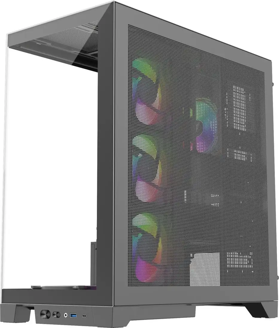 Корпус 1stPlayer Mi8 MI8-BK-3FC7R-1FC7 (черный) – фото товара