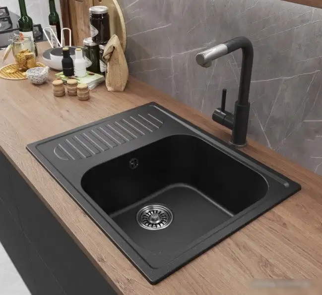 Кухонная мойка Mixline ML-GM18 551970 (черный) - фото товара