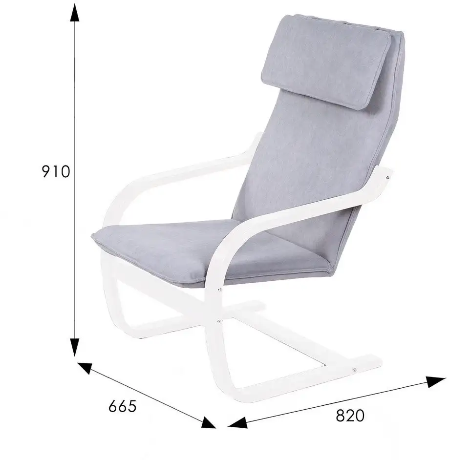 Кресло-качалка Мебелик Малави (твист 16/береза белая)