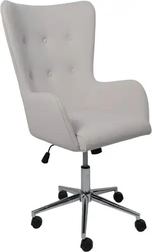 Офисное кресло AksHome Bella XL Chrome (Kiton 701 Antarctica/велюр/белый антарктида) – изображение в каталоге