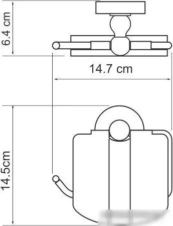 Держатель для туалетной бумаги Wasserkraft Diemel K-2225 – фото товара