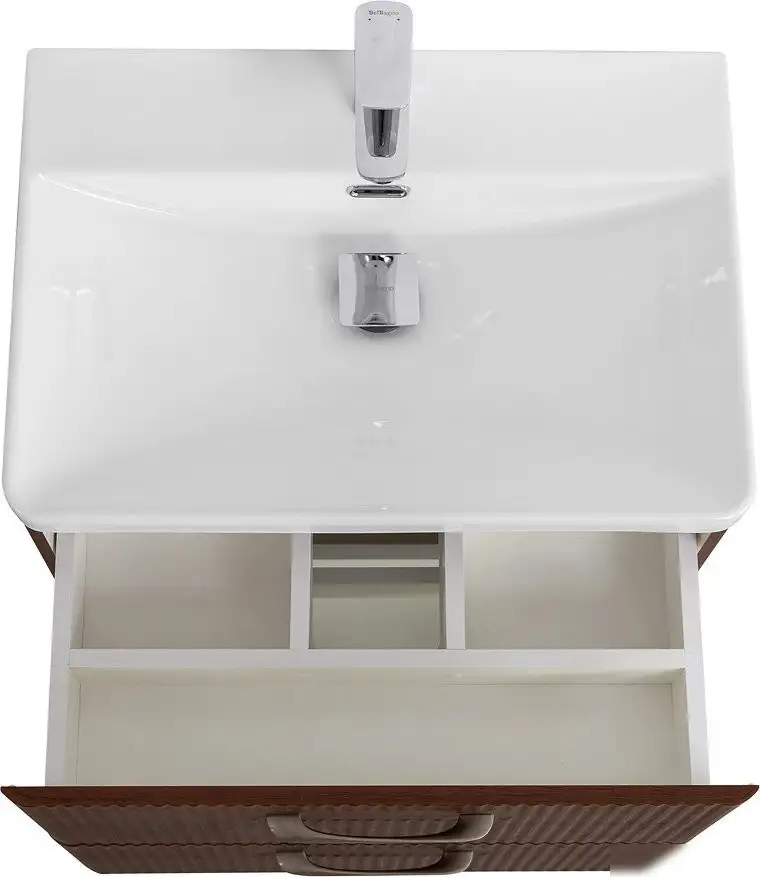BelBagno Тумба под умывальник Noce DUE-500-2C-SO-NOCE-P + BB-8076-3-50 – фото товара