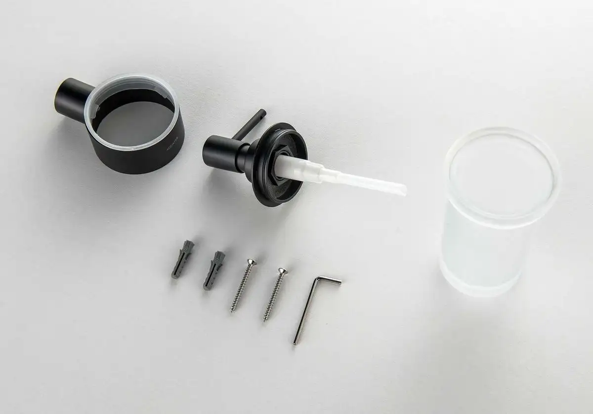 Дозатор для жидкого мыла Aquatek Лира AQ4405MB (матовый черный) – фото товара