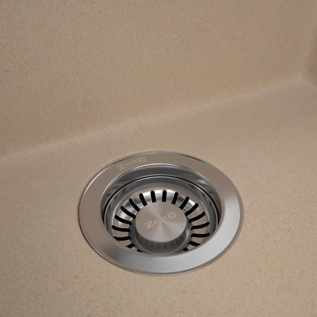 Кухонная мойка ZorG Rock 78 Premium beige - фото товара