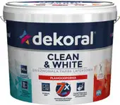 Краска Dekoral Clean&White Грязеотталкивающая матовая 5 л (белый)