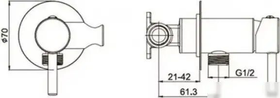 Гигиенический душ Grocenberg GB001 (черный матовый) - фото товара