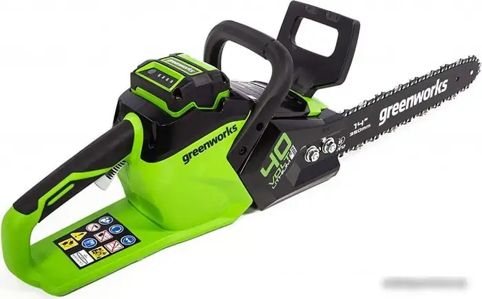 Аккумуляторная пила Greenworks GD40CS15 (с 1-м АКБ 2 Ah) – фото товара