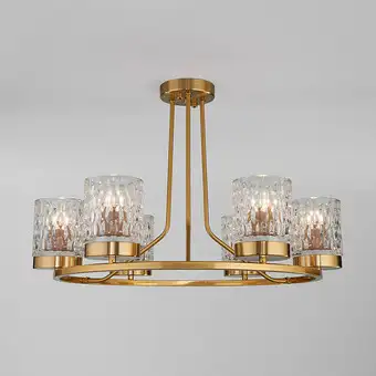 Люстра средней высоты Евросвет Calle 60127/6 латунь – изображение в каталоге