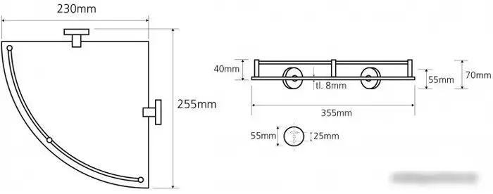 Bemeta Полка Omega 104202162 – фото товара
