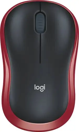 Мышь Logitech M186 (черный/красный) – изображение в каталоге
