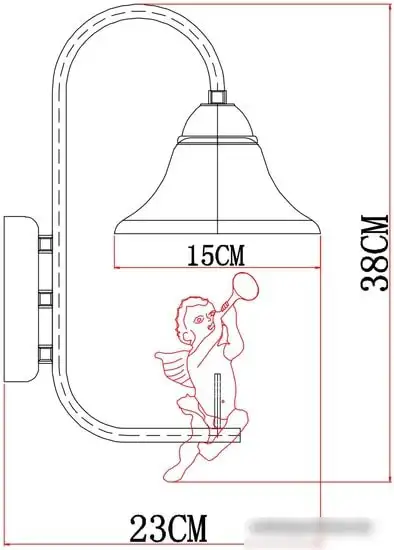 Бра Arte Lamp Amur A1133AP-1WG – фото товара