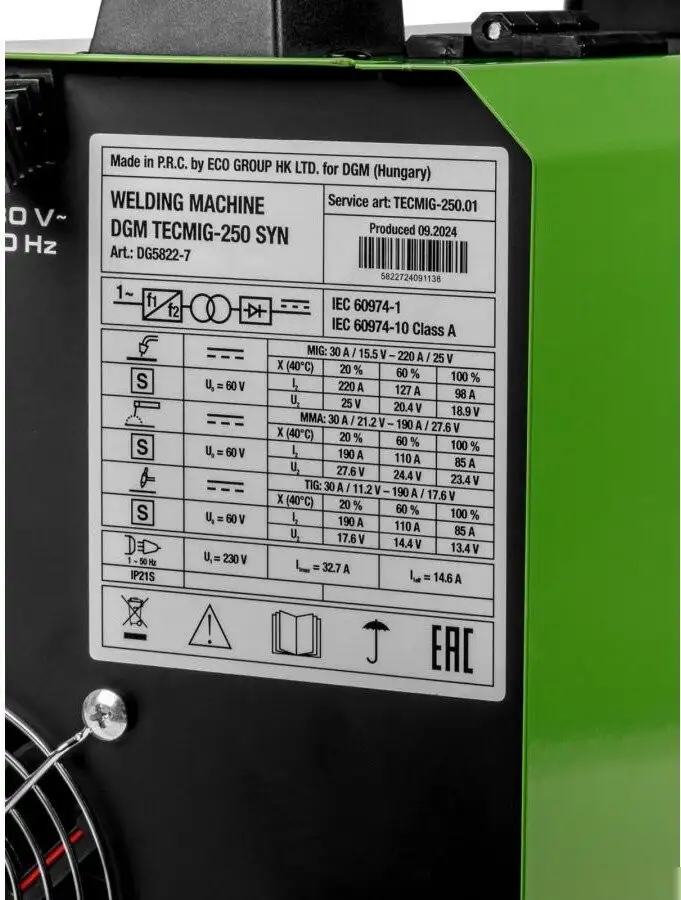 DGM TECMIG-250 SYN – фото товара