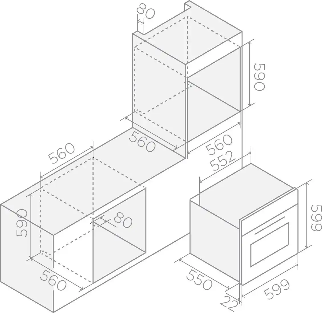 Электрический духовой шкаф Elica Virtus Multi 60 DD BL - фото товара