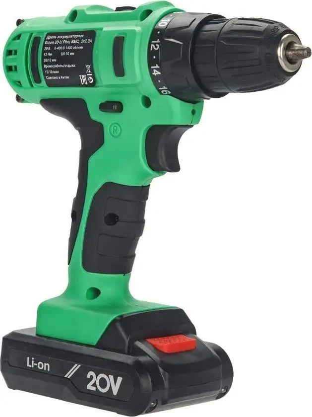 Дрель-шуруповерт Zitrek Green 20-Li Plus 083-1115 (с 2-мя АКБ) – фото товара