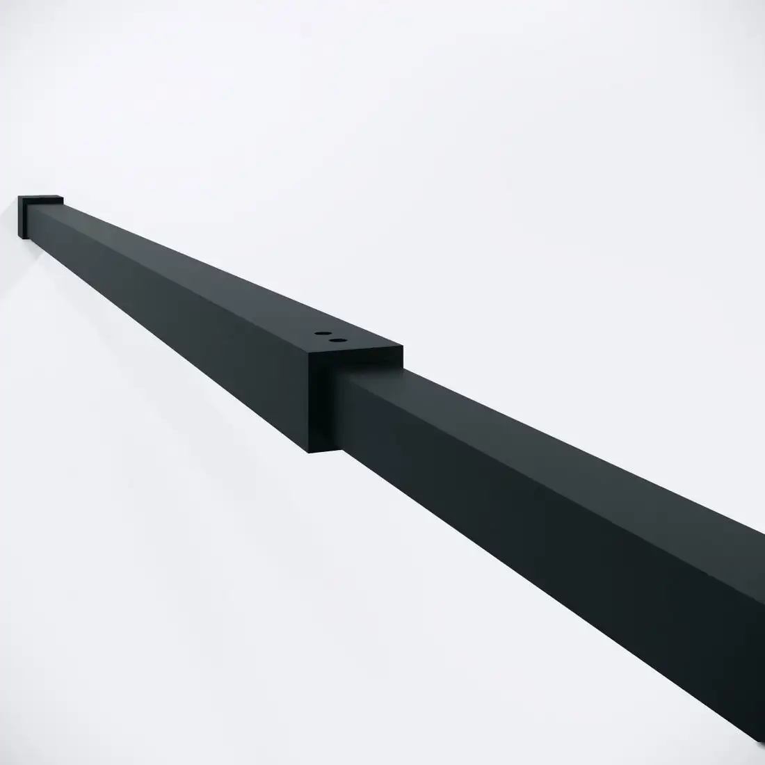 Душевая стенка Niagara Nova NG-582-90BLACK 90x200 (черный матовый/стекло белый градиент) - фото товара