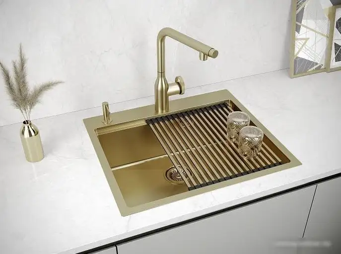 Кухонная мойка Paulmark PM705951-BG - фото товара