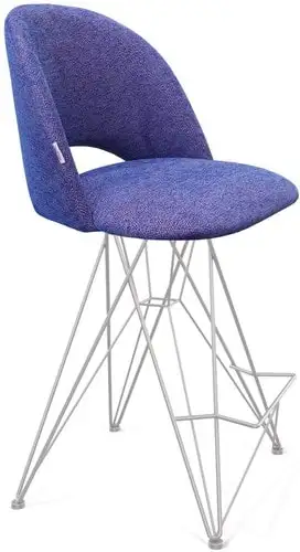 Стул Sheffilton SHT-ST34/S66-1 (синий мираж/хром лак) – изображение в каталоге