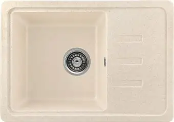 Кухонная мойка Saniteco Rosa (бежевый с сифоном) - изображение в каталоге