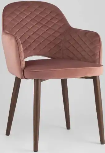 Стул Stool Group Венера диамант MC16-2YS KD HLR-44 (велюр пыльно-розовый) – изображение в каталоге