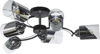 Подвесная люстра Aitin Pro НПБ 02-6х60-105 RH8208/6 (черный/хром) – изображение в каталоге