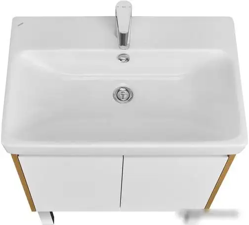 Акватон Тумба с умывальником Сканди Doors 70 1A2789K0SDZ90 (белый/дуб рустикальный) – фото товара