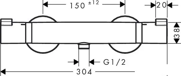Смеситель Hansgrohe Ecostat 13116700 - фото товара