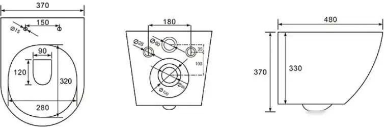 Унитаз подвесной Grado GD-W203T - фото товара