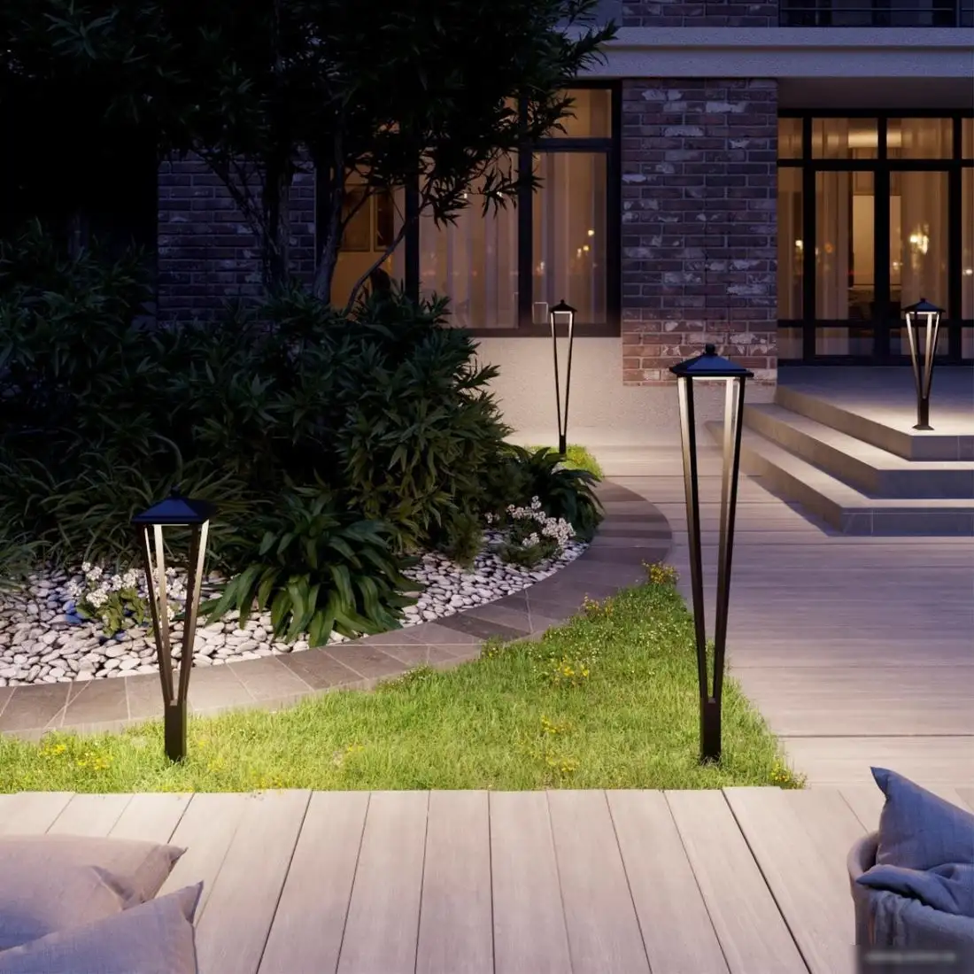 Садовый светильник Odeon Light Bearitz 6655/12GL – фото товара