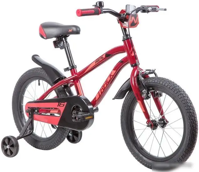 Детский велосипед Novatrack Prime 16 (красный/черный, 2019) – фото товара