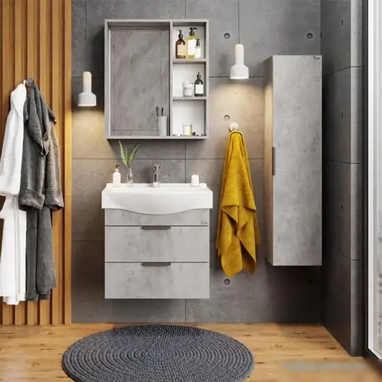 Мебель для ванных комнат Onika Шкаф-полупенал Девис 30.10У 403071 – фото товара