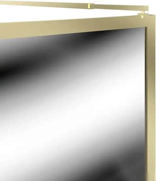 Душевая стенка Teymi Helmi 90x200 T00304 (прозрачное стекло/золото глянцевый) - фото товара