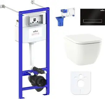 Унитаз Lavinia Boho Relfix One Rimless 7 в 1 87050160 (черный пластик) - изображение в каталоге