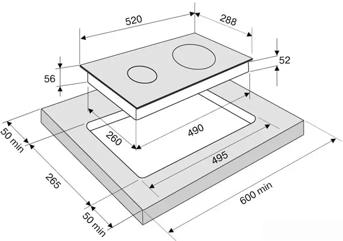 Варочная панель Krona Remo 30 BL - фото товара